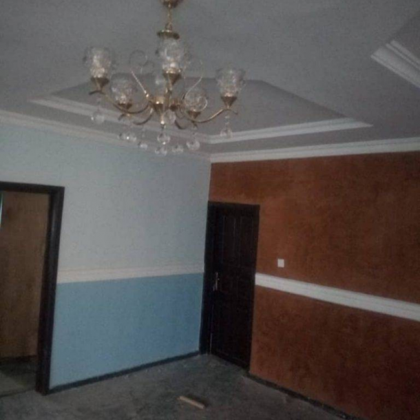 3Dalux paint applied on POP Design ceiling, interior design of Duplex at Akute