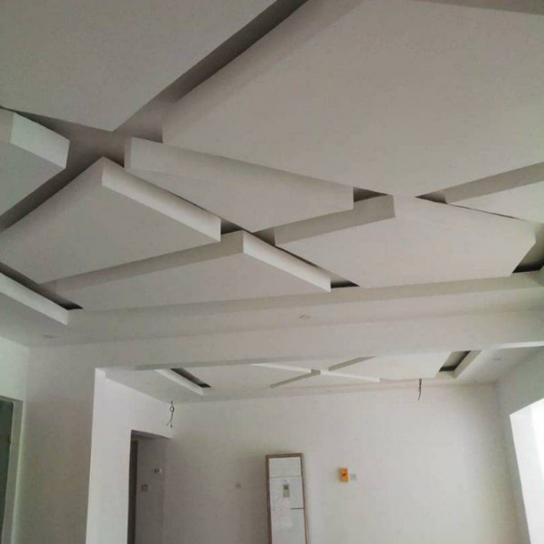 3Dalux paint applied on POP ceiling design