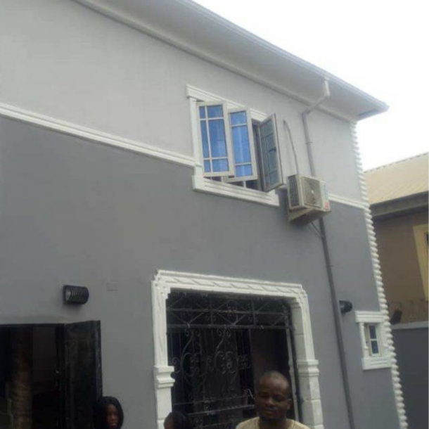 Exterior look of the newly painted duplex at Akute, painted with 3dalux paint 2