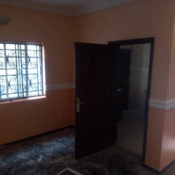 Interior new look of the newly painted Duplex at Akute, painted with 3Dalux satin paint, colour orange