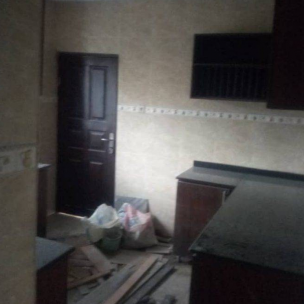 Neatly painted kitchen with 3Dalux paints at Akute