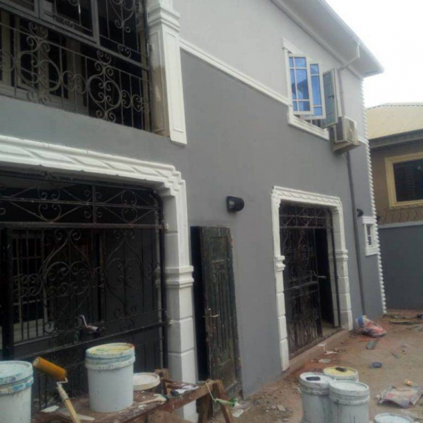 Outside look of the Duplex at Akute, painted with 3Dalux paint