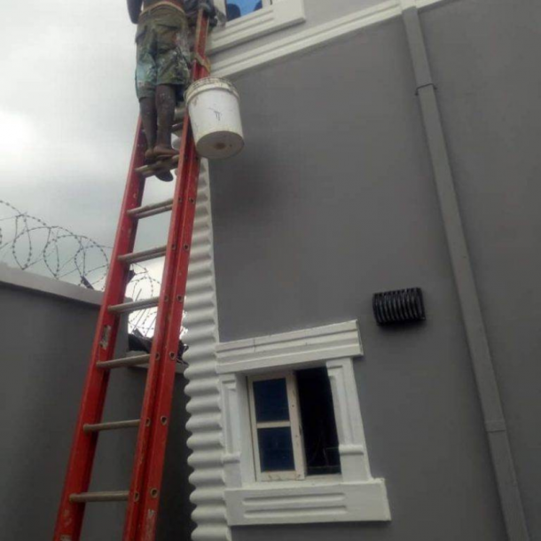 Painters painting a duplex at Akute using 3Dalux paints