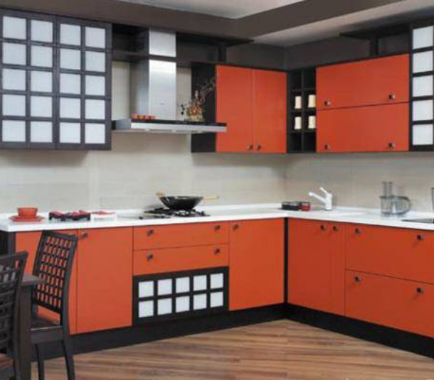 house interior orange